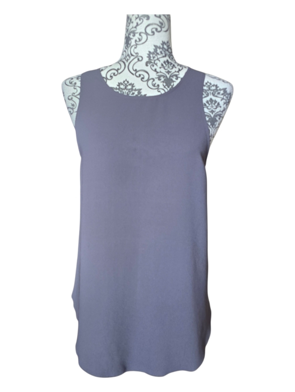Aritzia Wilfred Sevres Sleeveless Blouse Dark Gray Size Small